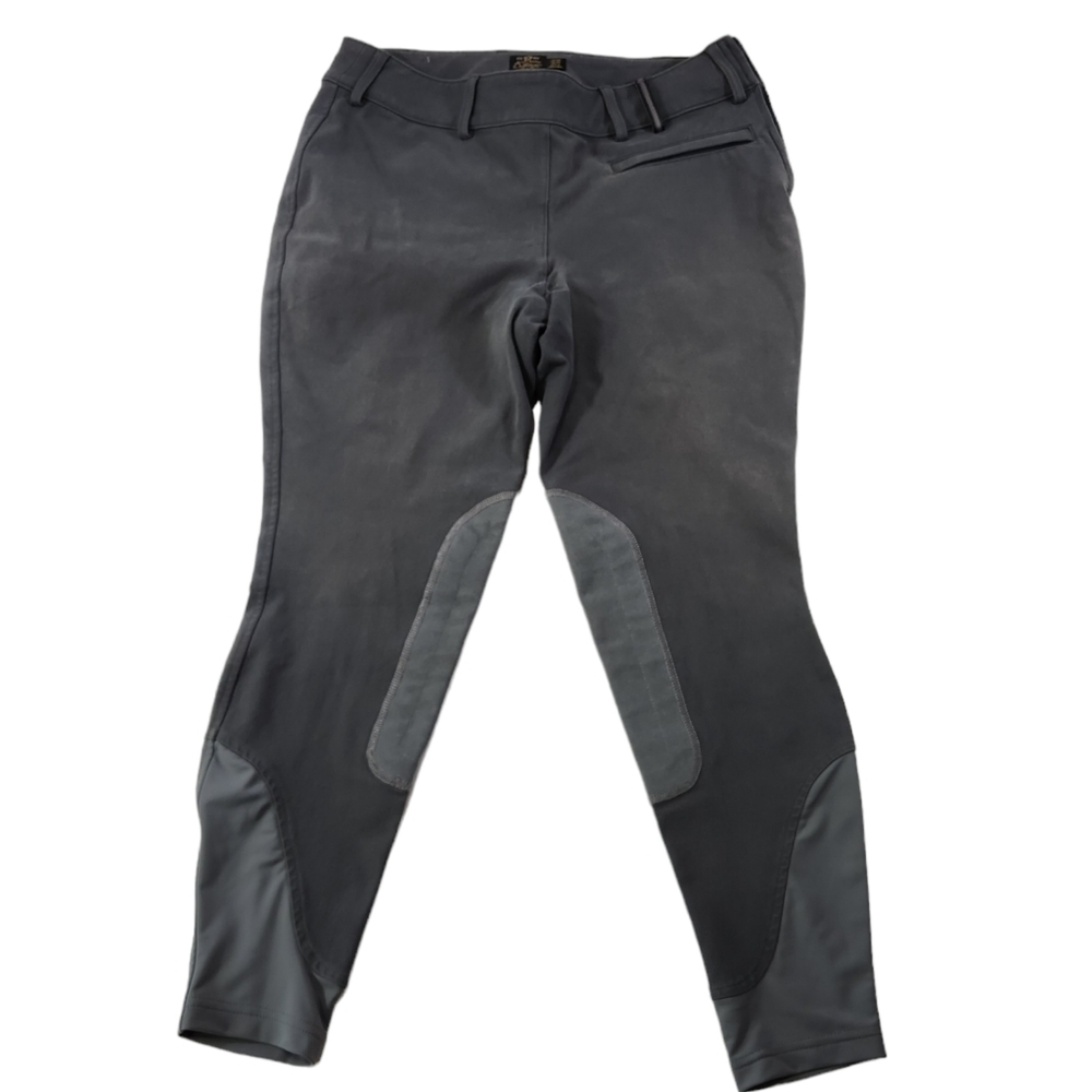 Noble Outfitters Signature Breech Riding Pants Womens 30R Gray Equestrian 30x25